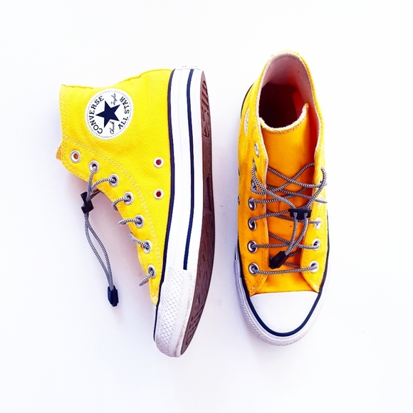 Converse Shoes - CONVERSE ALL-STAR Yellow High Top Sneakers